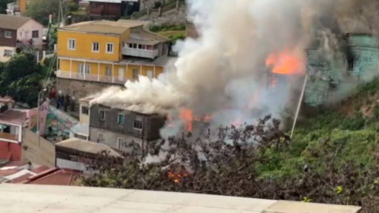 Incendio en Valparaíso