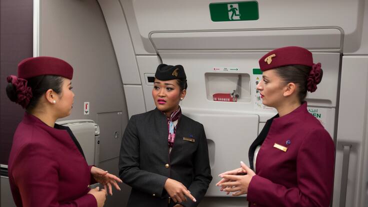 Viajan a más de 160 destinos: cómo postular para ser tripulante de cabina de Qatar Airways