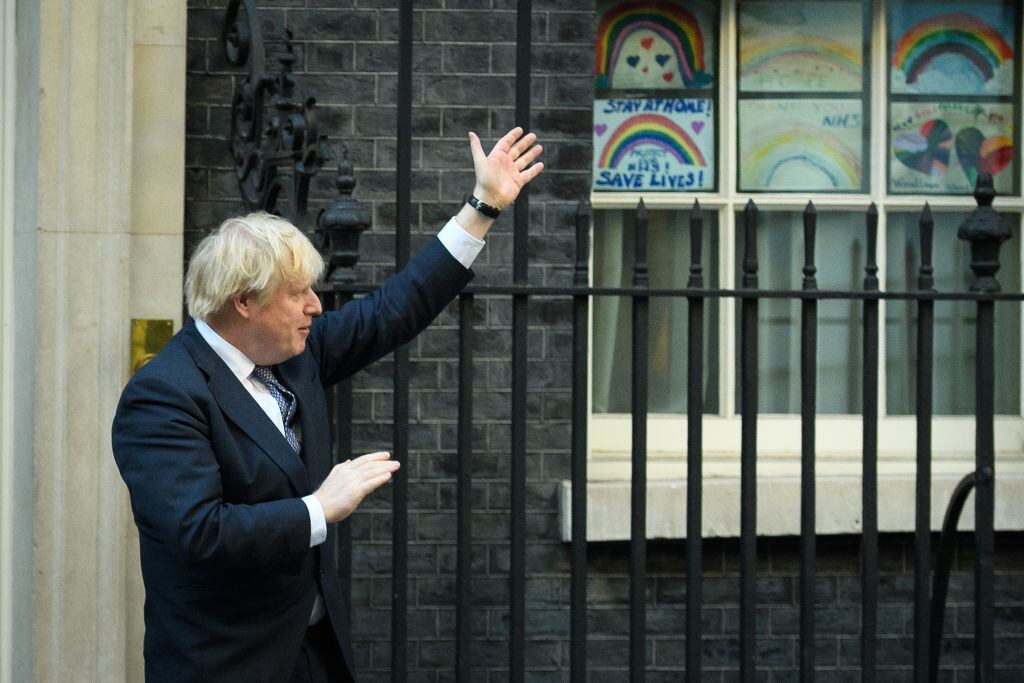 Boris Johnson en Downing Street