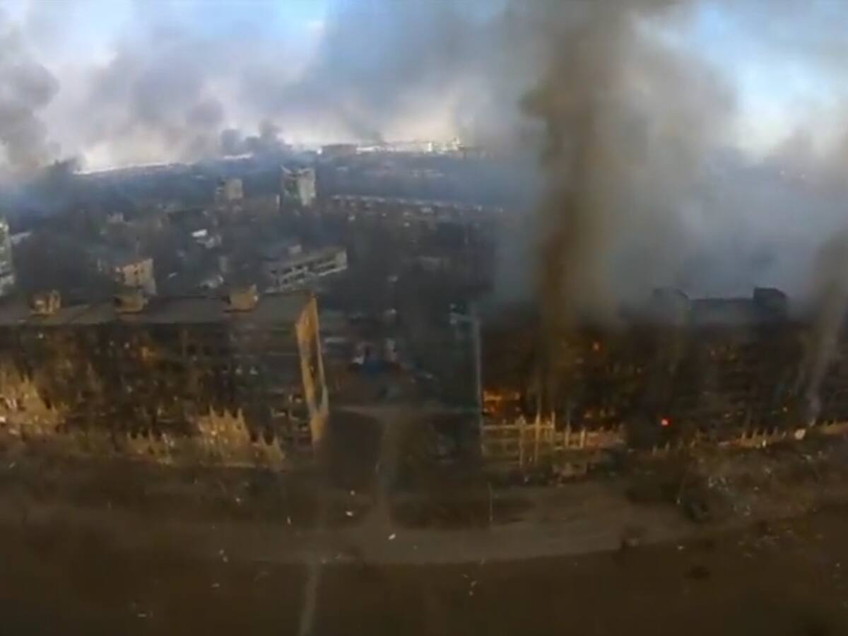 Video muestra la impactante destrucción de la ciudad ucraniana de Mariúpol