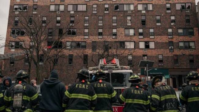 Incendio en el Bronx de Nueva York - Estados Unidos
