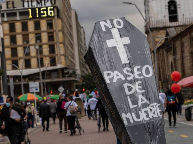 Manifestación en la ciudad de Bogotá