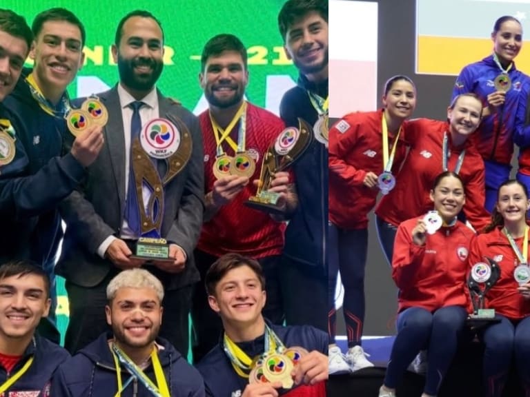 Chile consigue su doble clasificación al Mundial de karate por equipos