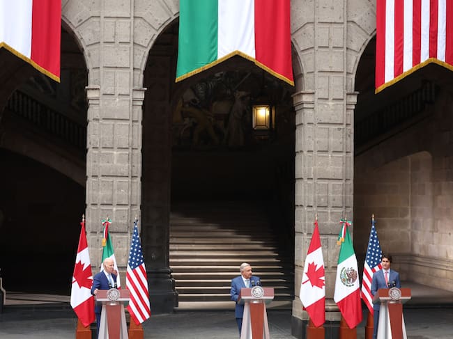 Joe Biden habla en Ciudad de México ante López Obrador y Justin Trudeau