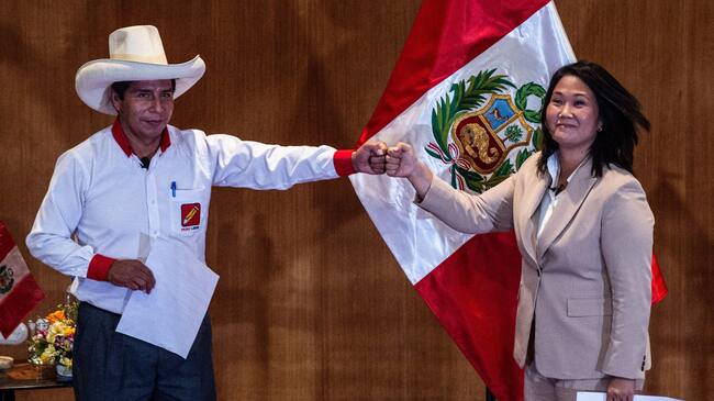 Pedro Castillo y Keiko Fujimori