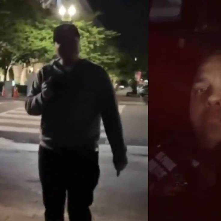 “Está viendo Cartoon Network”: streamer sorprende a policía dormido en plena vigilancia en la Casa Blanca