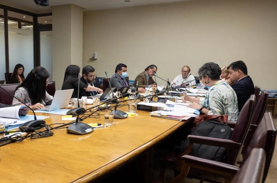 La comisión mixta, integrada por parlamentarios del Senado y la Cámara de Diputados, que se constituyó para resolver las discrepancias que surgieron sobre la reforma al sistema registral y notarial | Foto extraída del portal del Senado