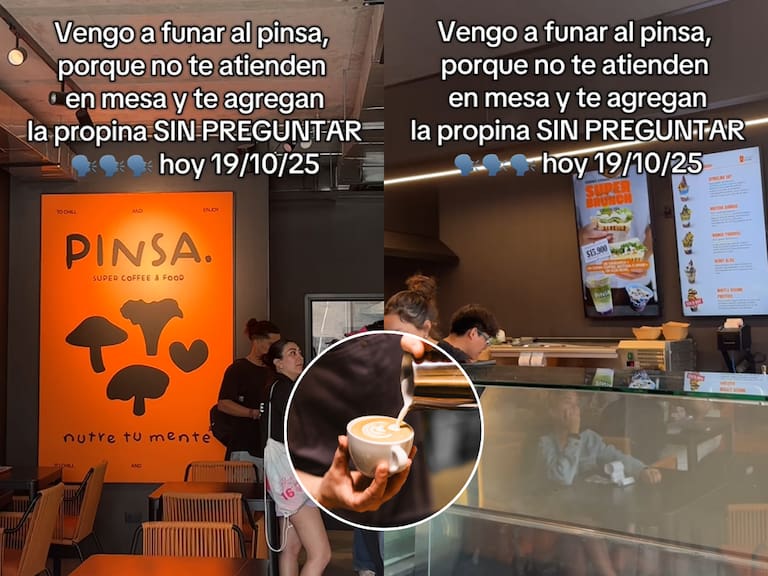 “Frescos de raja”: funan a cafetería en Santiago que no atiende en la mesa y agrega propina sin preguntar