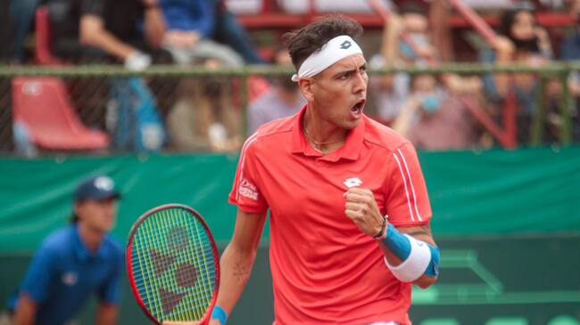 Alejandro Tabilo consiguió el primer punto para Chile en Copa Davis