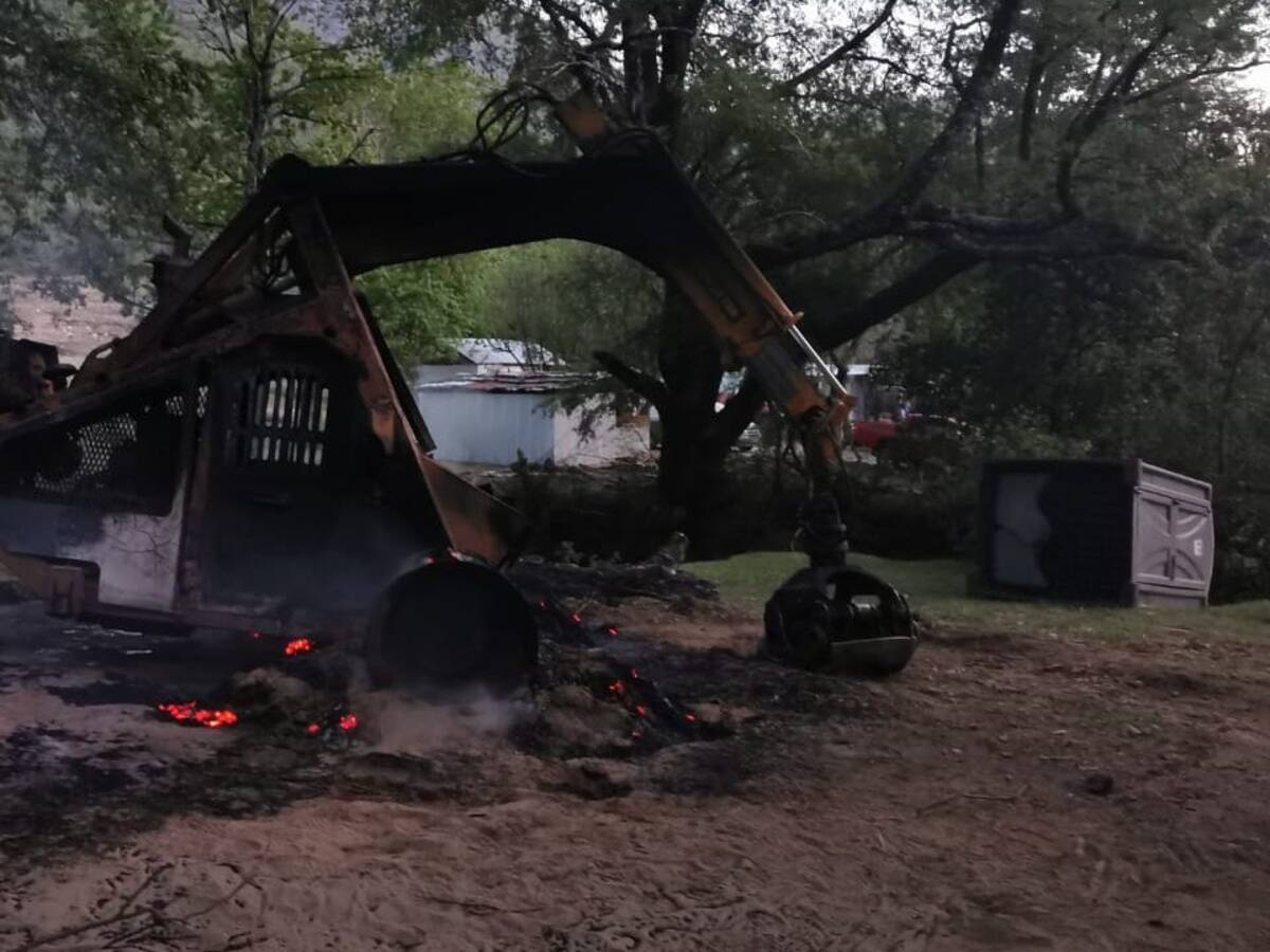 Desconocidos protagonizaron nuevo ataque incendiario en el Alto Biobío