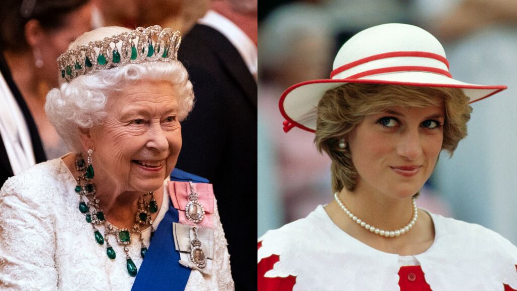 Reina Isabel II - Princesa Diana