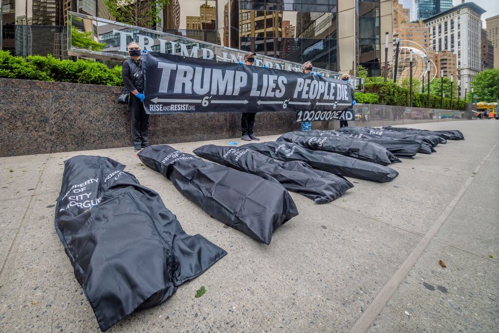 Protestas en contra de Donald Trump en Manhattan
