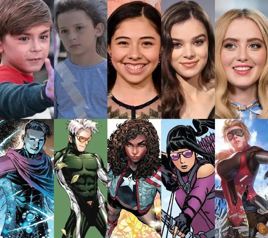 Algunos de los personajes y sus actores dentro del UCM