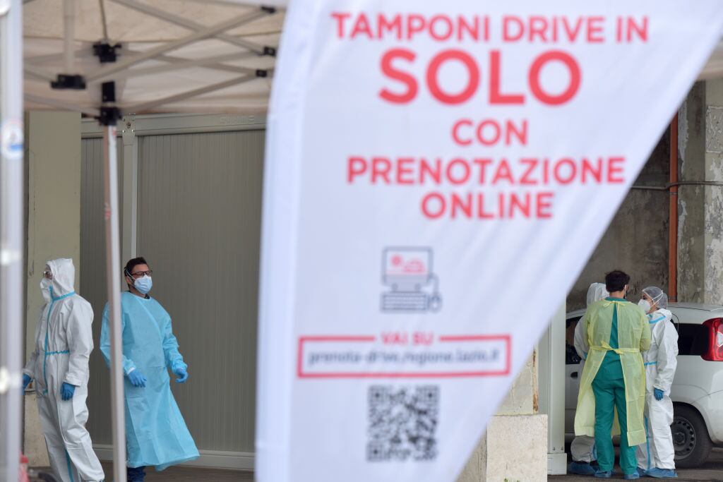 Campaña de test del Covid-19 en Roma