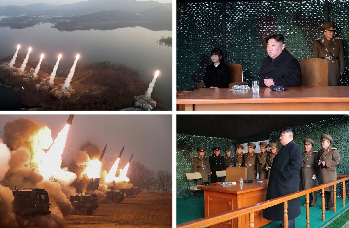Imágenes de Kim Jong Un con su hija y las pruebas de misiles en Corea del Norte