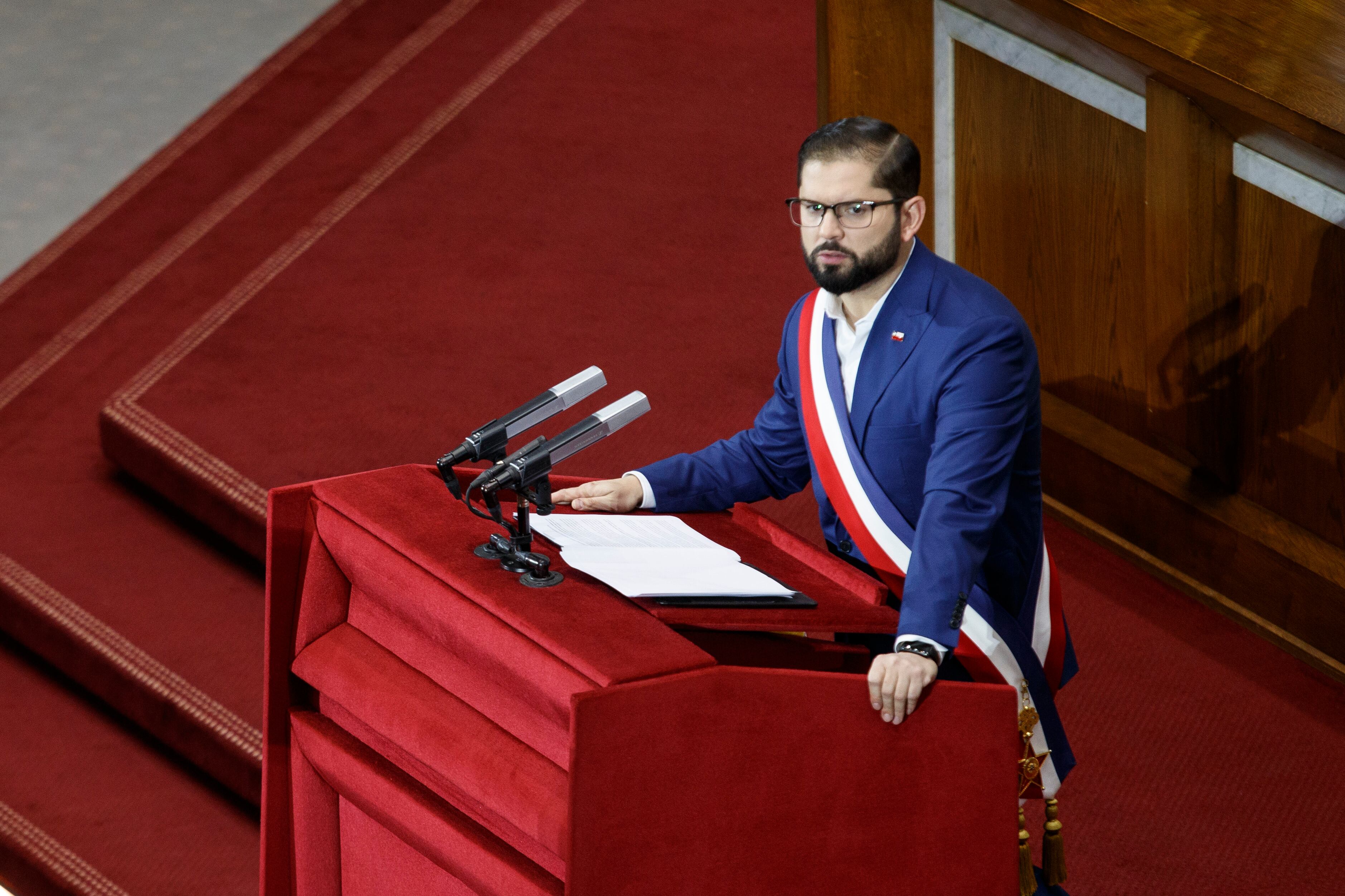 01 de julio 2024 / VALPARAÍSOCuenta pública realizada por el presidente de la república, Gabriel Boric.FRANCISCO PAREDES / AGENCIA UNO