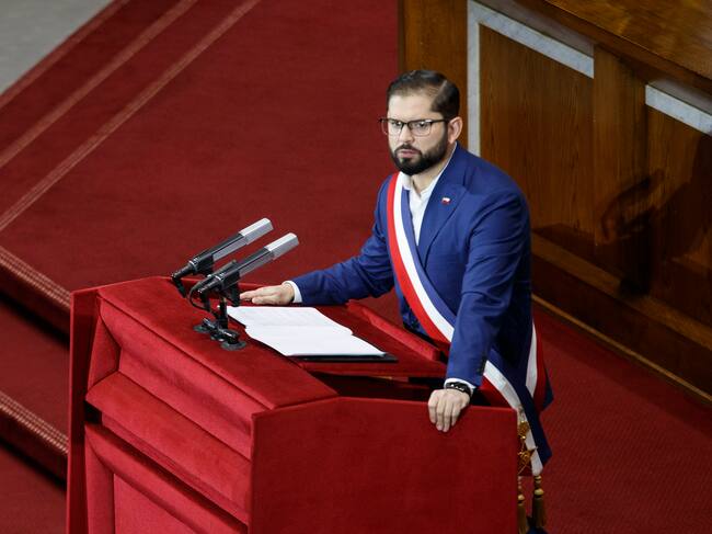 Agencia Uno | El presidente Gabriel Boric durante la Cuenta Pública 2024
