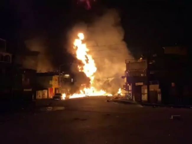 La explosión de un camión que transportaba combustible en Haití