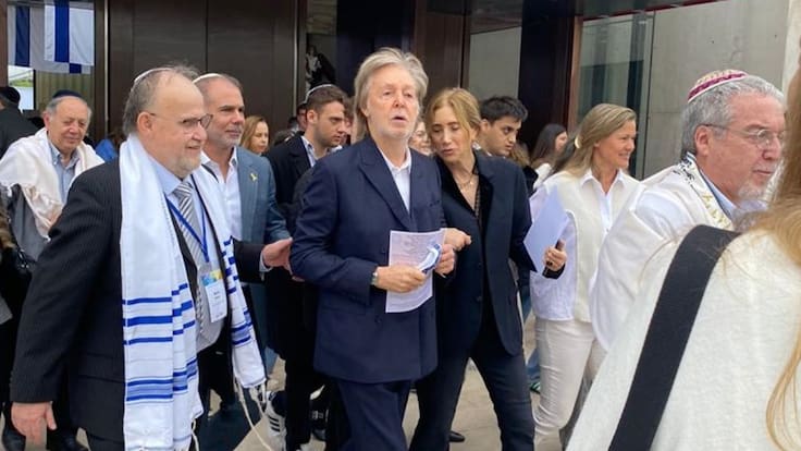 ¡Sorprendió a todos! Paul McCartney visitó una sinagoga en Lo Barnechea por este especial motivo