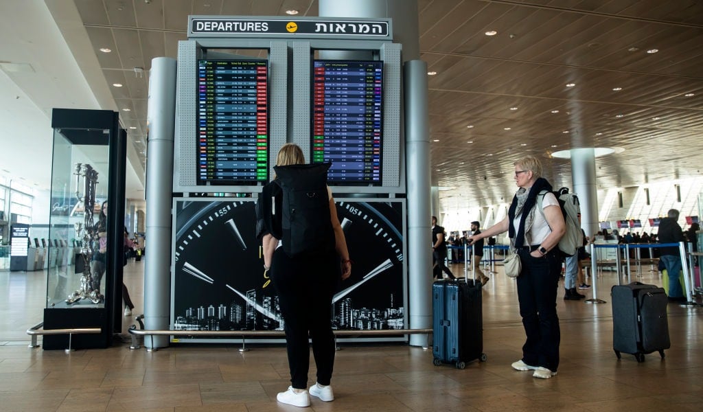 Chilenos en Israel por vuelo humanitario