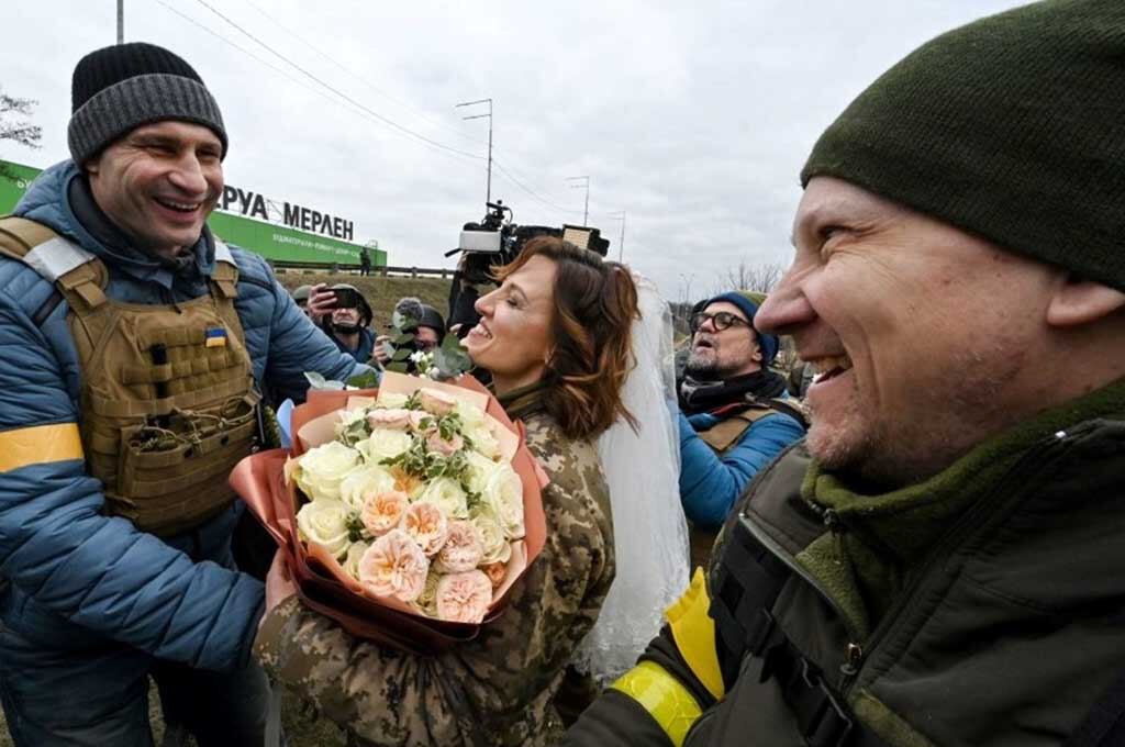 Boda de soldados en Ucrania