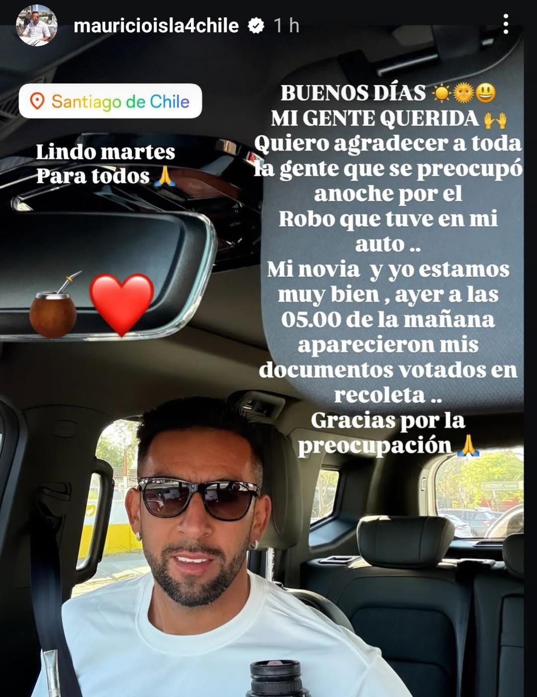 Mauricio Isla vía Instagram