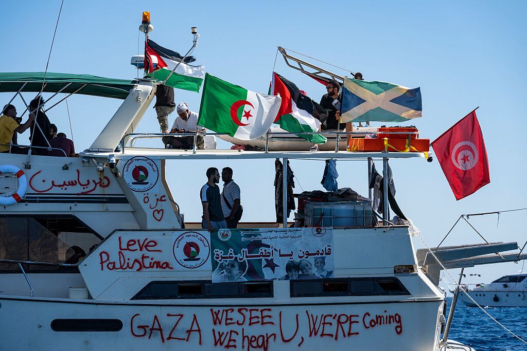 Getty Images | Embarcación de la flotilla Global Sumud