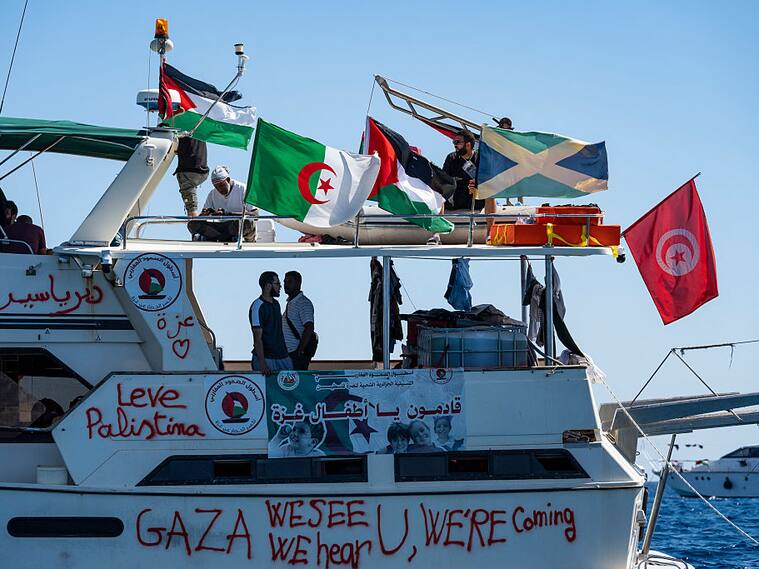 Getty Images | Embarcación de la flotilla Global Sumud