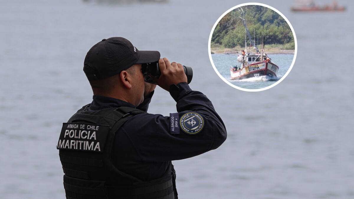 Armada confirma hallazgo de embarcación desaparecida en las costas de Coronel: sus 7 tripulantes permanecen extraviados
