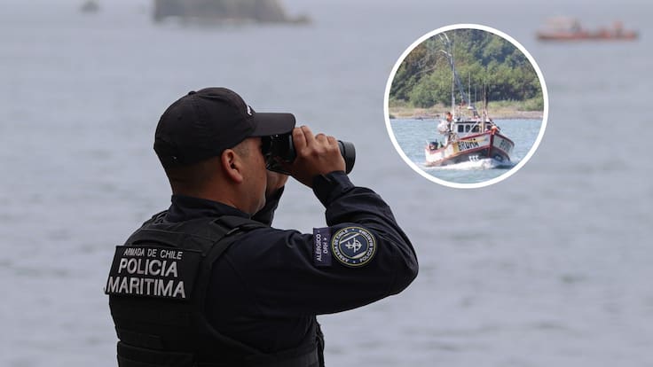 Armada confirma hallazgo de embarcación desaparecida en las costas de Coronel: sus 7 tripulantes permanecen extraviados