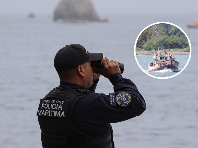 Armada confirma hallazgo de embarcación desaparecida en las costas de Coronel: sus 7 tripulantes permanecen extraviados