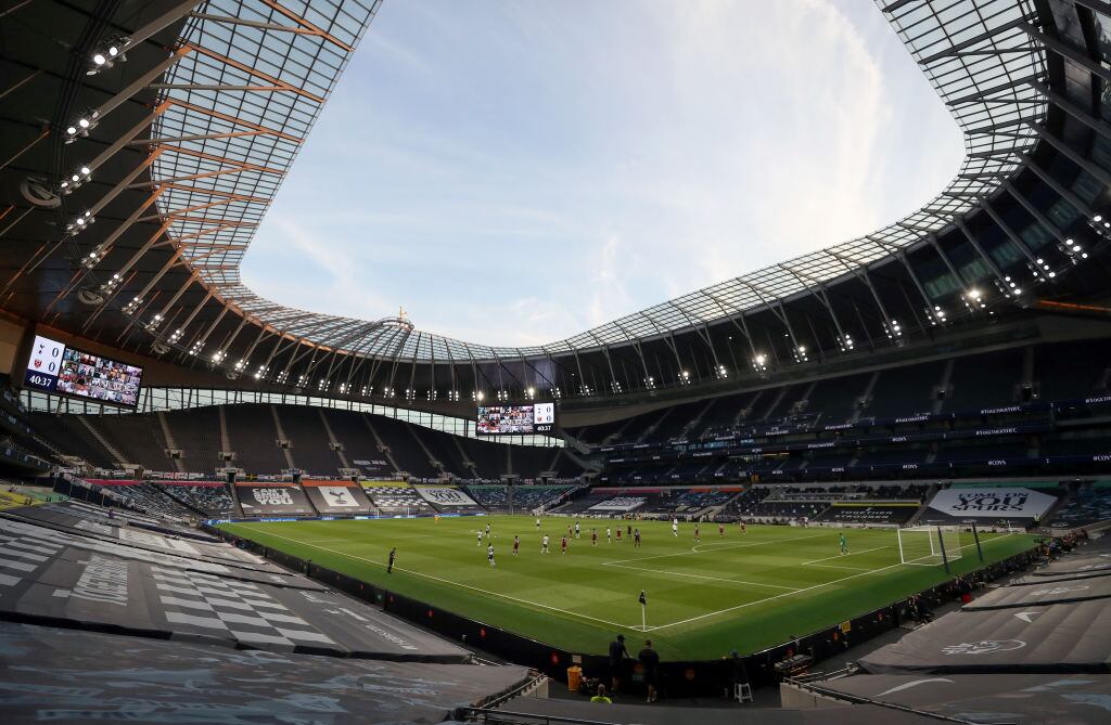 Estadio vacío en el partido Tottenham versus West Ham