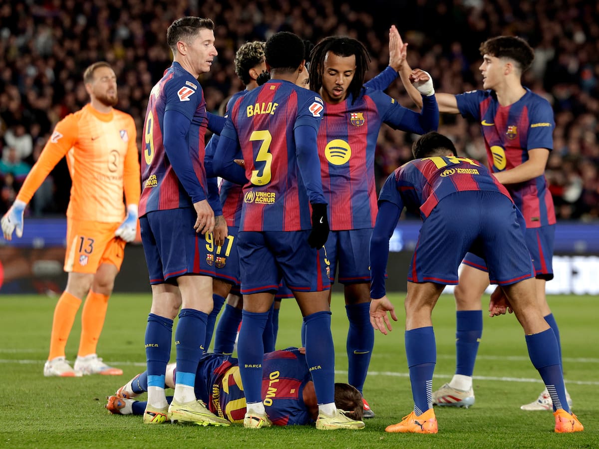 De no creer: Dani Olmo anotó el gol del triunfo del Barcelona ante Atlético de Madrid y se lesionó en la misma jugada