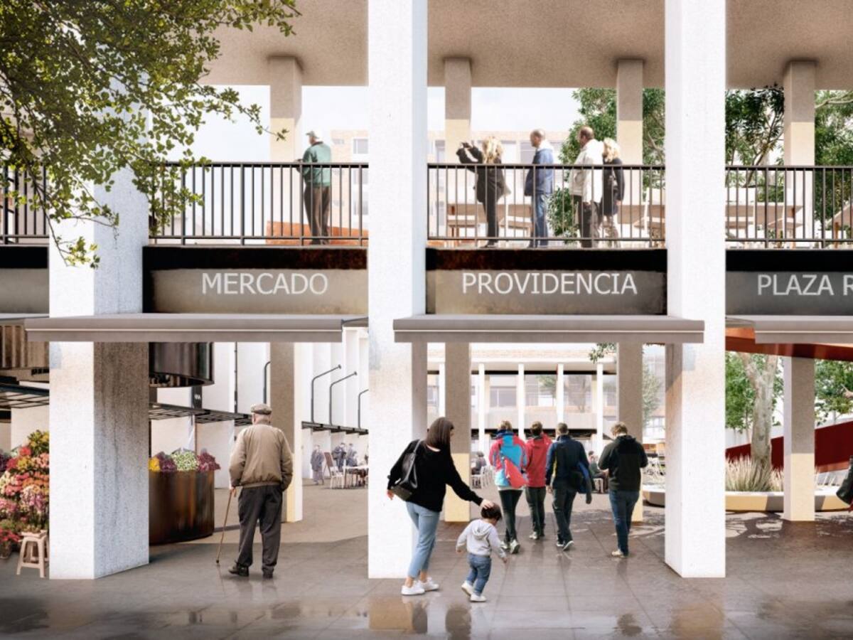 Así será la transformación del Mercado Providencia: tendrá nuevo patio, restaurantes y espacios abiertos