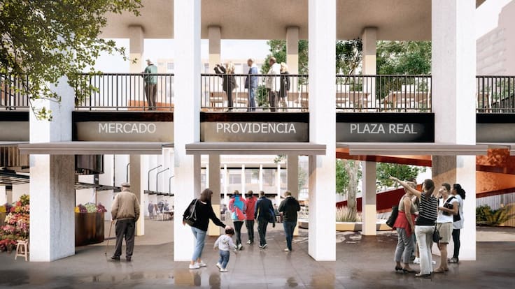 Así será la transformación del Mercado Providencia: tendrá nuevo patio, restaurantes y espacios abiertos