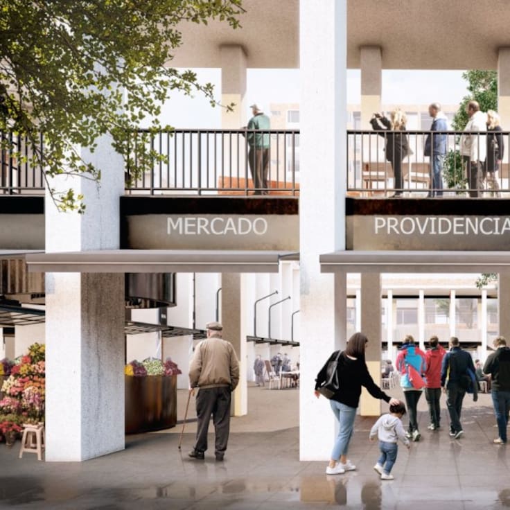 Así será la transformación del Mercado Providencia: tendrá nuevo patio, restaurantes y espacios abiertos