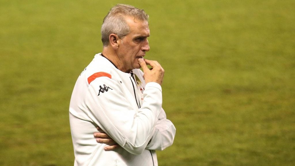 16 DE MARZO DE 2021/QUITO, ECUADOREl director tecnico de Union Espanola, Jorge Pellicer, durante el partido valido por la vuelta de la segunda ronda de la Copa Conmebol Libertadores 2021, entre Independiente del Valle de Ecuador y Union Espanola de Chile, disputado en el Estadio Rodrigo Paz Delgado de Quito, Ecuador.
FOTO: STAFFIMAGES/CONMEBOL via AGENCIAUNO
