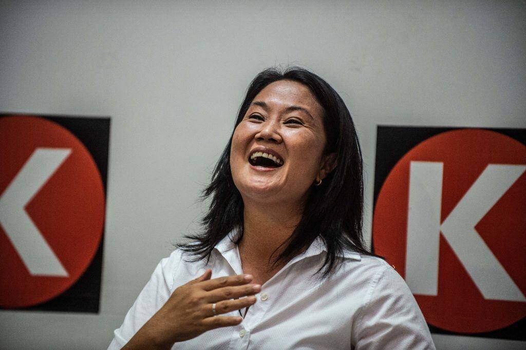 La ex primera dama y candidata presidencial Keiko Fujimori