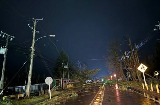 Presunto tornado en región Ñuble