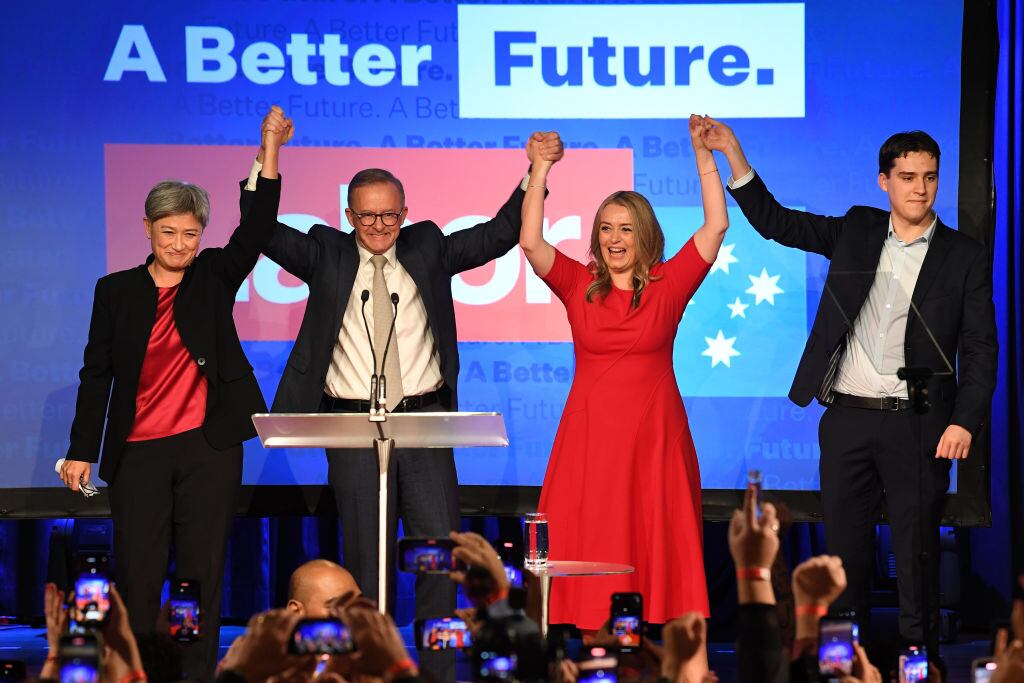 El festejo de los líderes laboristas en Australia por el triunfo electoral