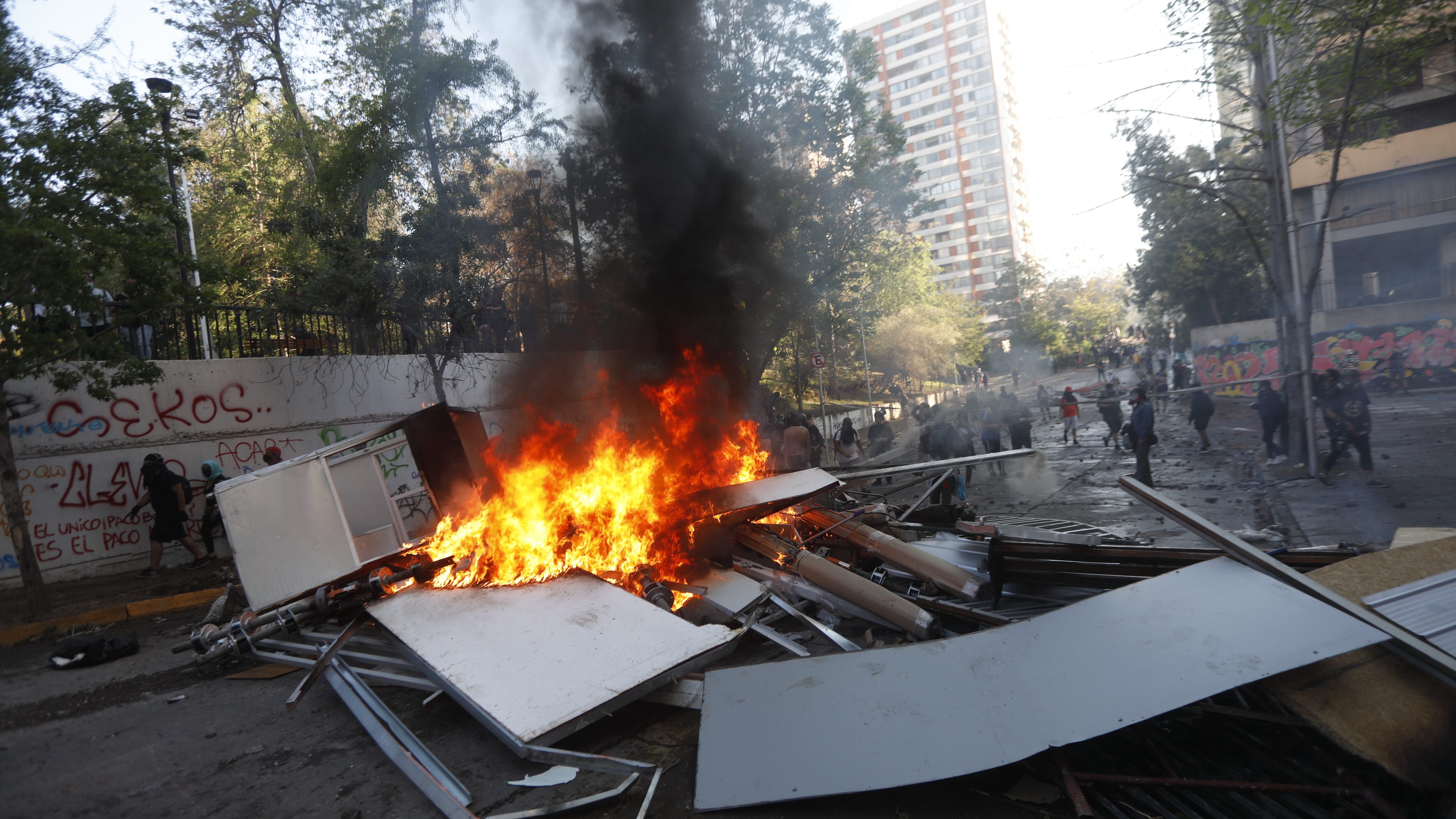 Balance de Carabineros tras incidentes del 18 de octubre