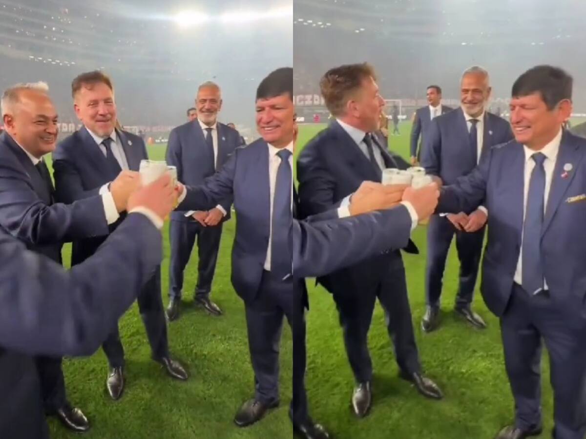 El incómodo momento que vivió Pablo Milad con el presidente de la Conmebol tras la final de la Copa Libertadores