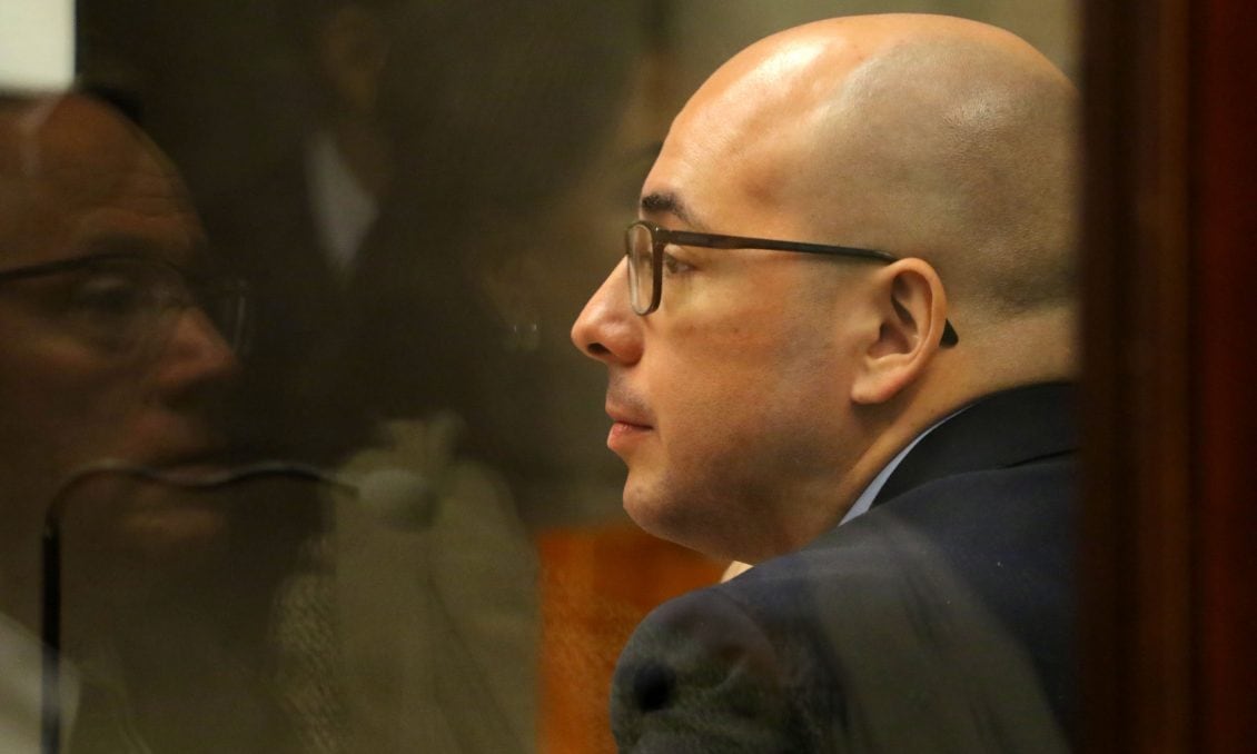 23 de ABRIL de 2019/SANTIAGOEl octavo juzgado de garantía de Santiago realizó una nueva formalización contra el cineasta Nicolás López, imputado por distintos hechos ocurridos entre 2004 y 2016, entre ellos, delitos de violación, ofensas al pudor, abuso sexual reiterado y violación.
FOTO: HANS SCOTT/AGENCIAUNO