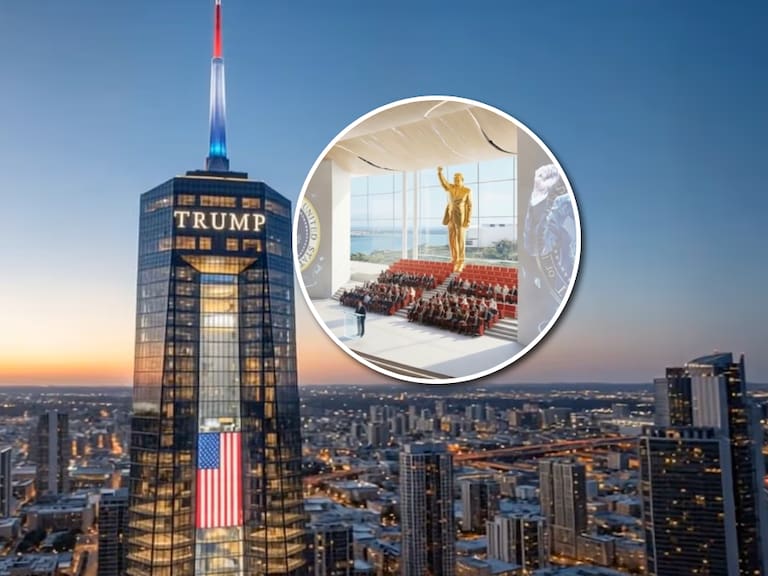 ¡Un rascacielos con detalles en oro! Trump revela su biblioteca presidencial en Miami: lujo extremo y un detalle monumental