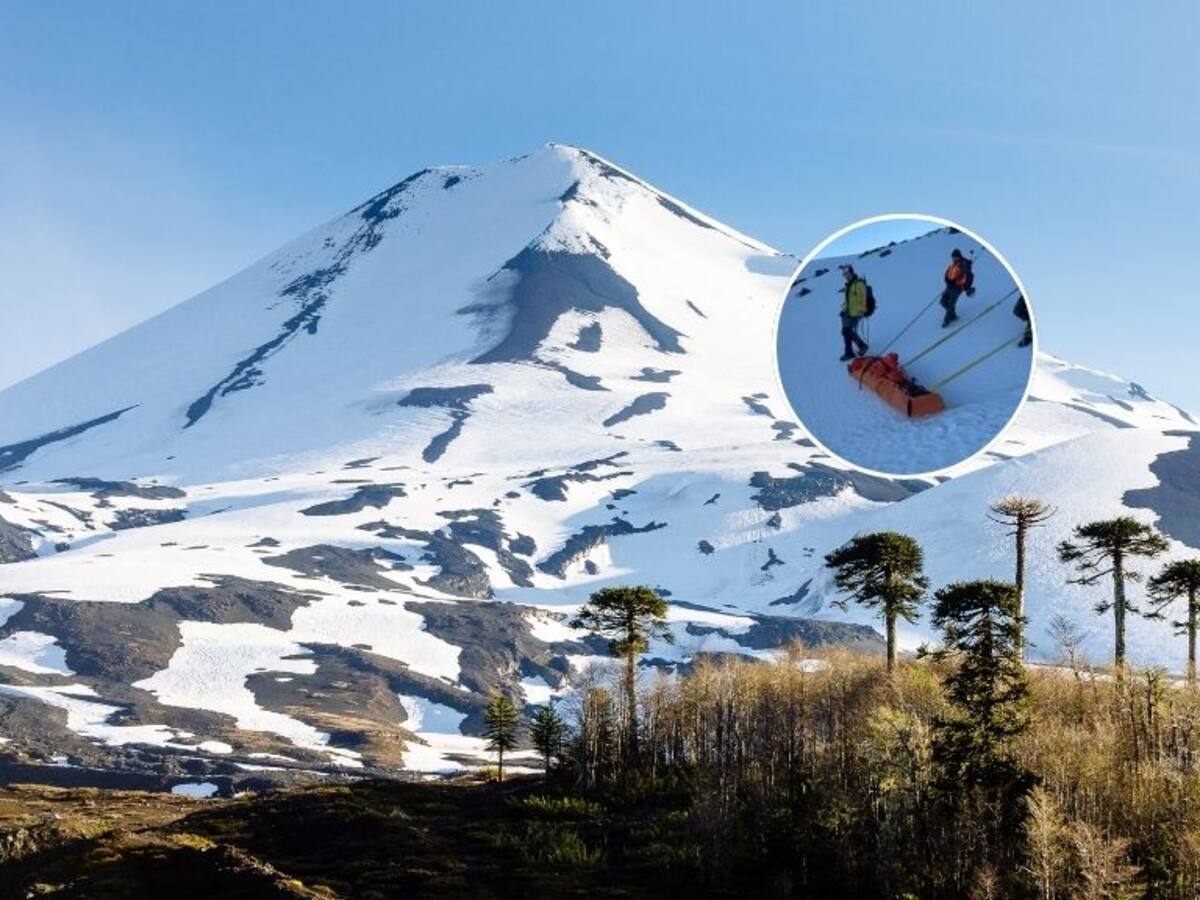 Concretan rescate del cuerpo de excursionista que murió tras caer por una grieta en el volcán Llaima
