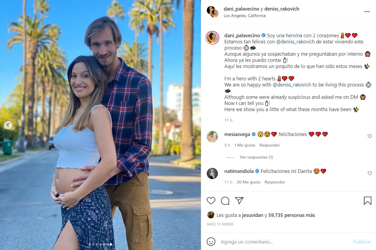 Daniela Palavecino anunció que está embarazada