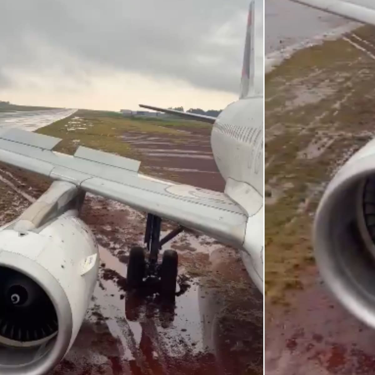 Avión de Latam se sale de la pista durante aterrizaje en aeropuerto de Brasil