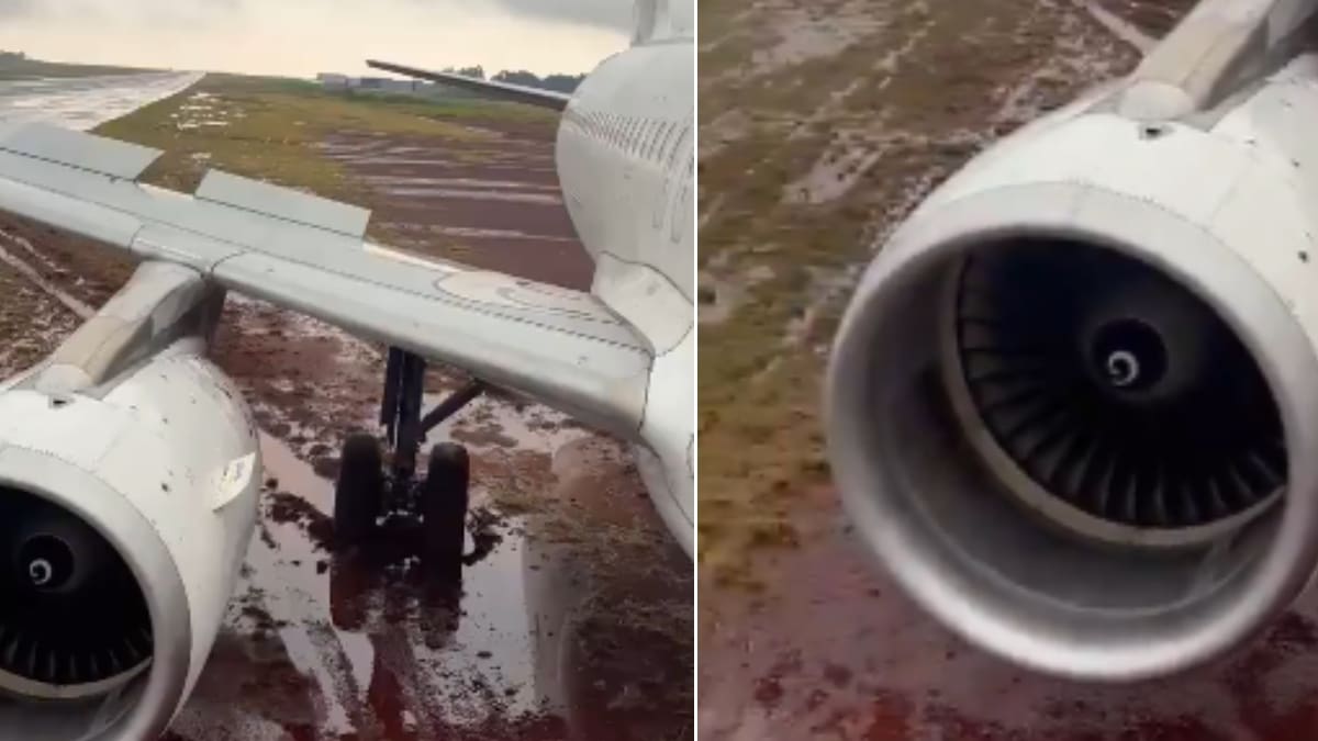 Avión de Latam se sale de la pista durante aterrizaje en aeropuerto de Brasil