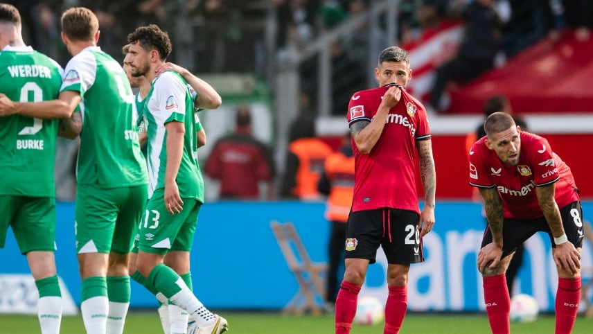 Charles Aránguiz estuvo en cancha: un complicado Leverkusen iguala ante Werder Bremen en la Bundesliga