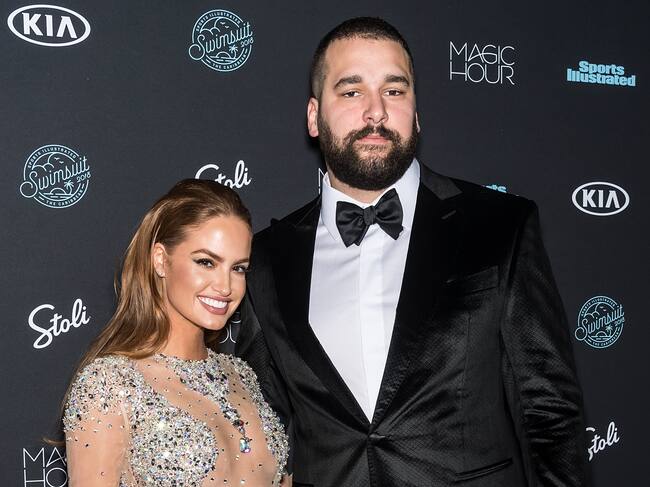 NEW YORK, NY - FEBRUARY 14: Model Haley Kalil and football offensive tackle Matt Kalil attend the 2018 Sports Illustrated Swimsuit Issue Launch Celebration at Magic Hour at Moxy Times Square on February 14, 2018 in New York City. (Photo by Gilbert Carrasquillo/FilmMagic)
